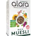 ALARA MUESLI RICO COM FRUTAS, SEMENTES E NOZES, BIO 500g