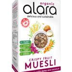 ALARA MUESLI CRUJIENTE CON DÁTILES Y COCO, ECOLÓGICO 550g