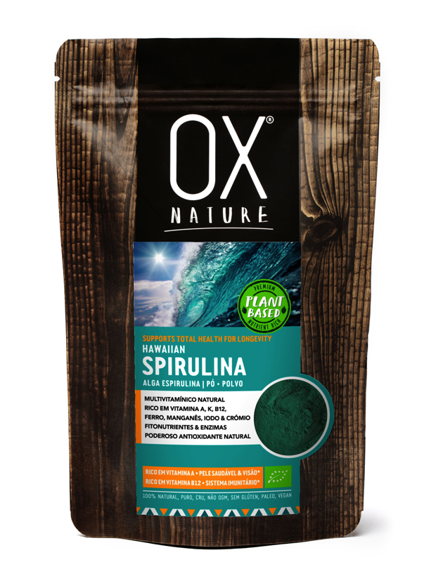 5600309891214_OX Nature_Spirulina Natural Havaiana em Pó 70g_100% Natural