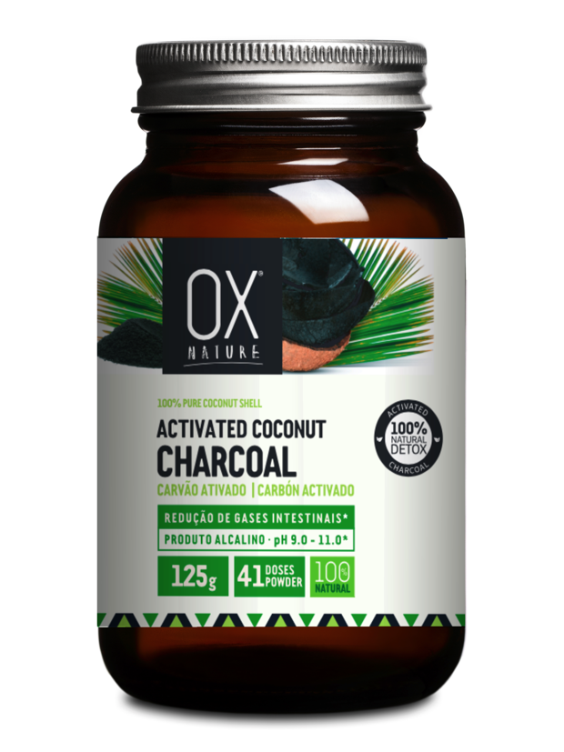 600309909001_OX Nature_Carvão Ativado de Casca de Coco 125g_100% Natural