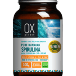 OX PURA SPIRULINA HAVAIANA EM PÓ, PREMIUM, 100% NATURAL 100g